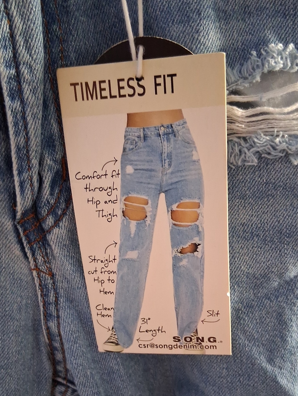 Timeless Fit Ripped Jeans - Picture 2 of 6
